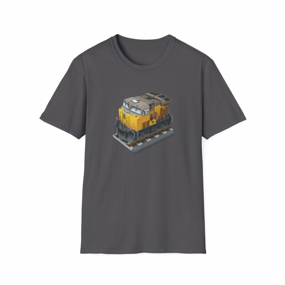 Locomotive Design T-Shirt - Unisex Softstyle - Train Enthusiasts Tee - Stallion Edition